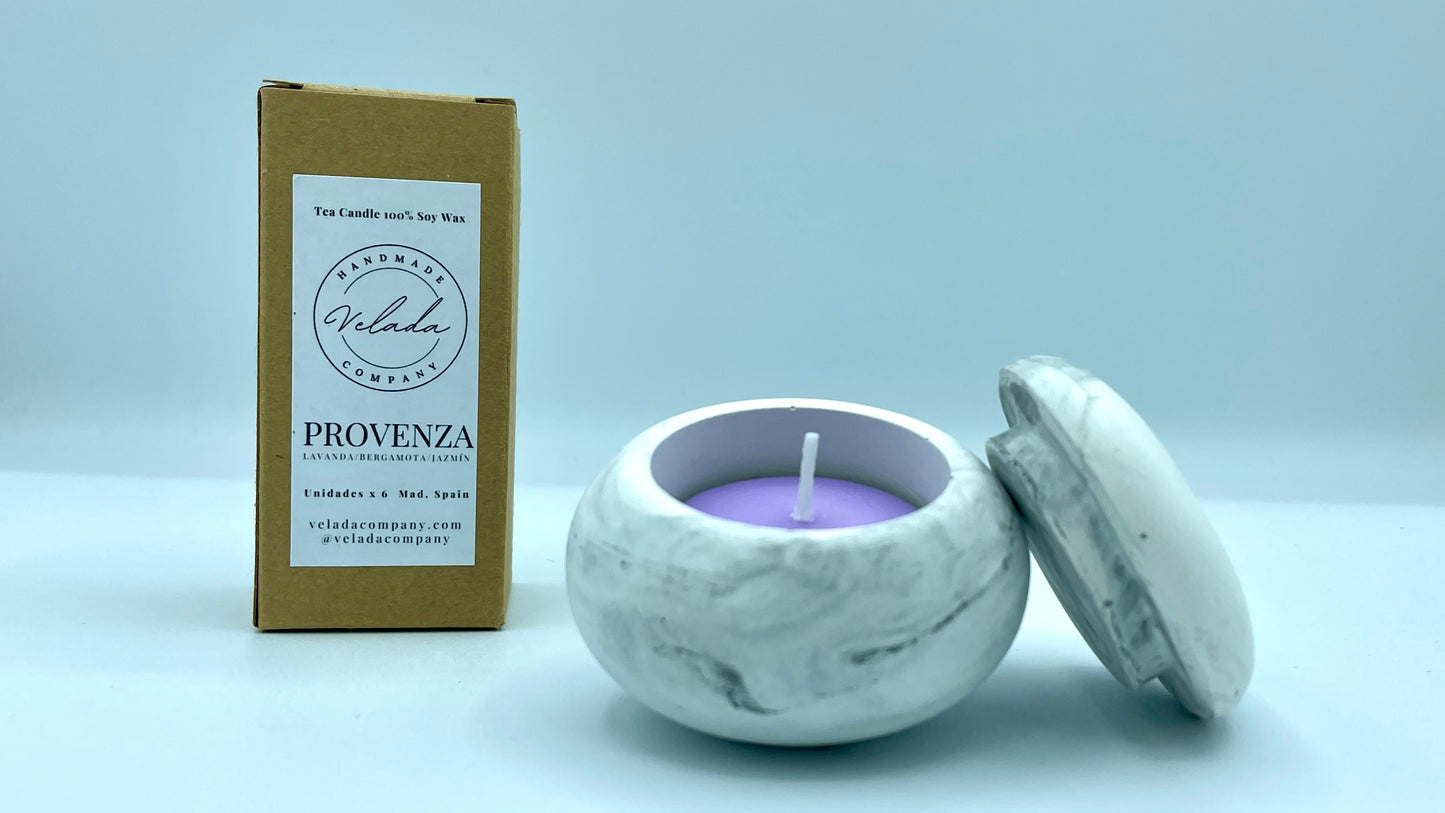 SET PORTAVELAS & CAJA DE VELAS DE TÉ